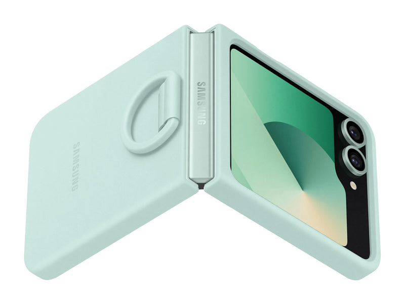 Samsung Silikonfodral med ring Samsung Flip6 - Grön
