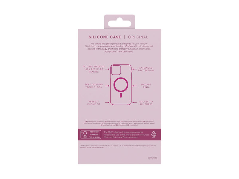 Silikonfodral iPhone 16 Pro Max Magsafe - Rosa