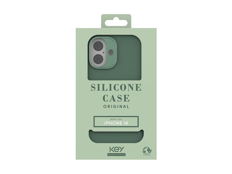 Silikonfodral iPhone 16 Magsafe - Grön