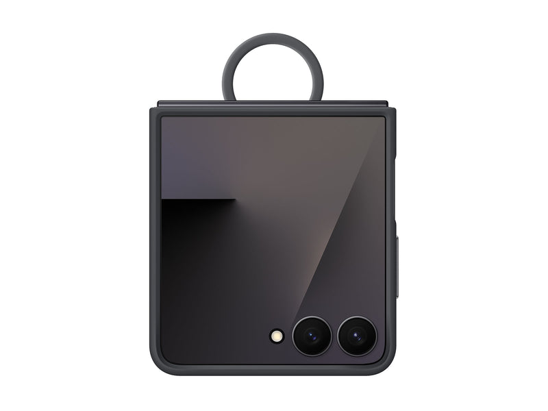 Samsung Ring Silikonfodral Samsung Z Flip7 - Svart