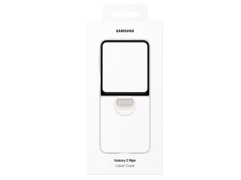 Samsung Silikonskal m/ring Samsung Z Flip6 - Transparent