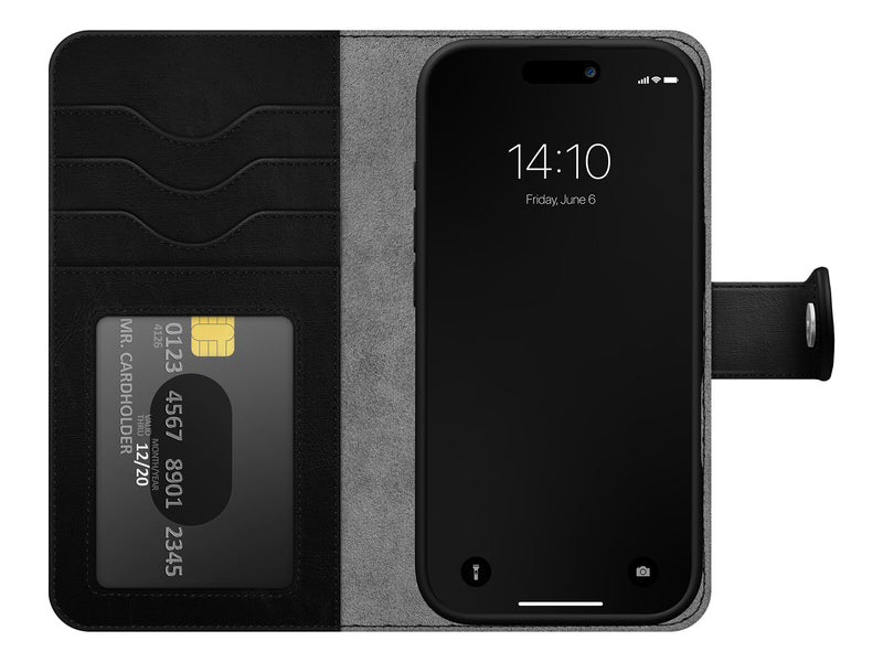 iDeal Magnet+ Plånboksfodral iPhone 16 - Svart