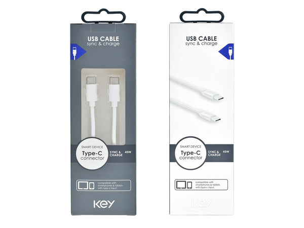 Key Laddningskabel USB-C till USB-C 1m