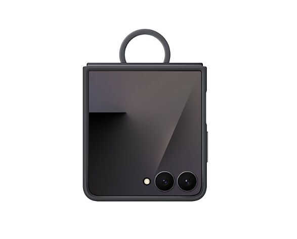 Samsung Ring Silikonfodral Samsung Z Flip7 - Svart