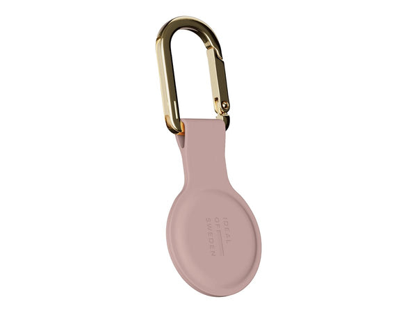 iDeal Silikon AirTag-hållare med karbinhake – Puderrosa