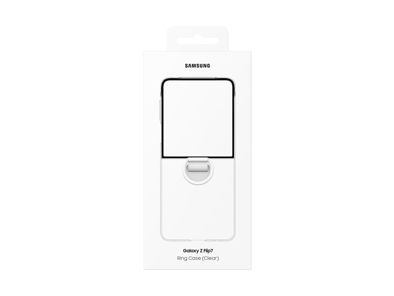 Samsung Ring Silikonfodral Samsung Z Flip7 - Transparent