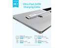 Anker Zolo 240W USB-C till USB-C-laddkabel 1,8 m - Vit