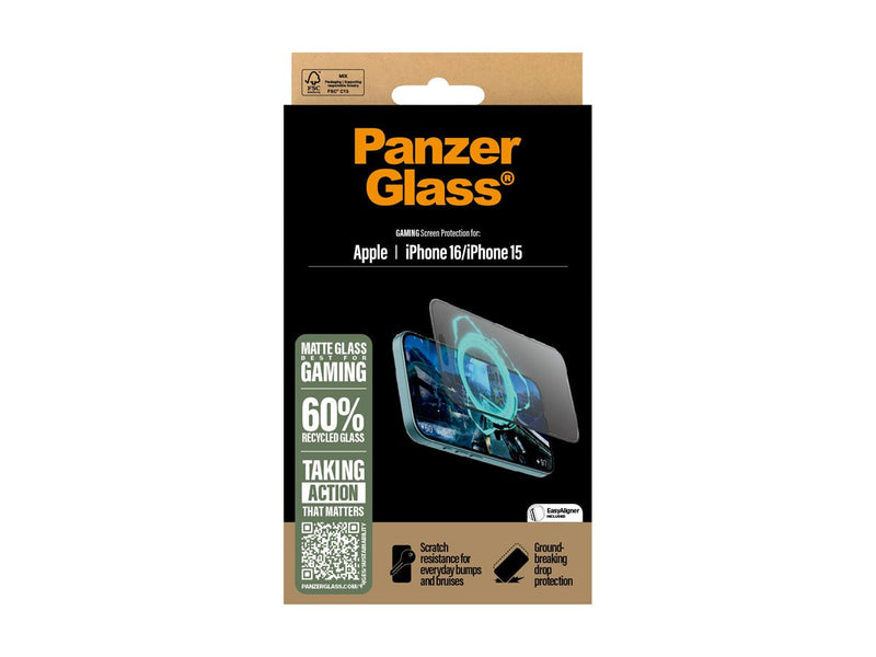 PanzerGlass Gaming Screen Skärmskydd iPhone 16/15
