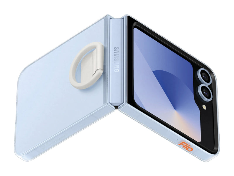 Samsung Silikonskal m/ring Samsung Z Flip6 - Transparent