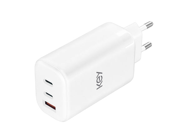Key 65W Trio Strömadapter 2 x USB-C + USB-A